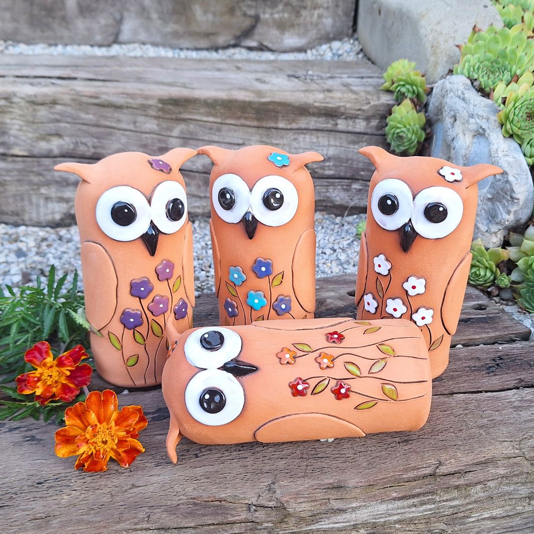 Ceramic Garden Owl