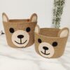 Cotton basket - teddy bear