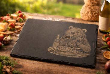 Gift slate serving board
